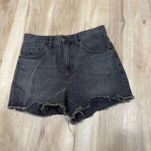 Uniqlo Jeans Shorts NWOT women’s‎ Size 26 Black  High Rise